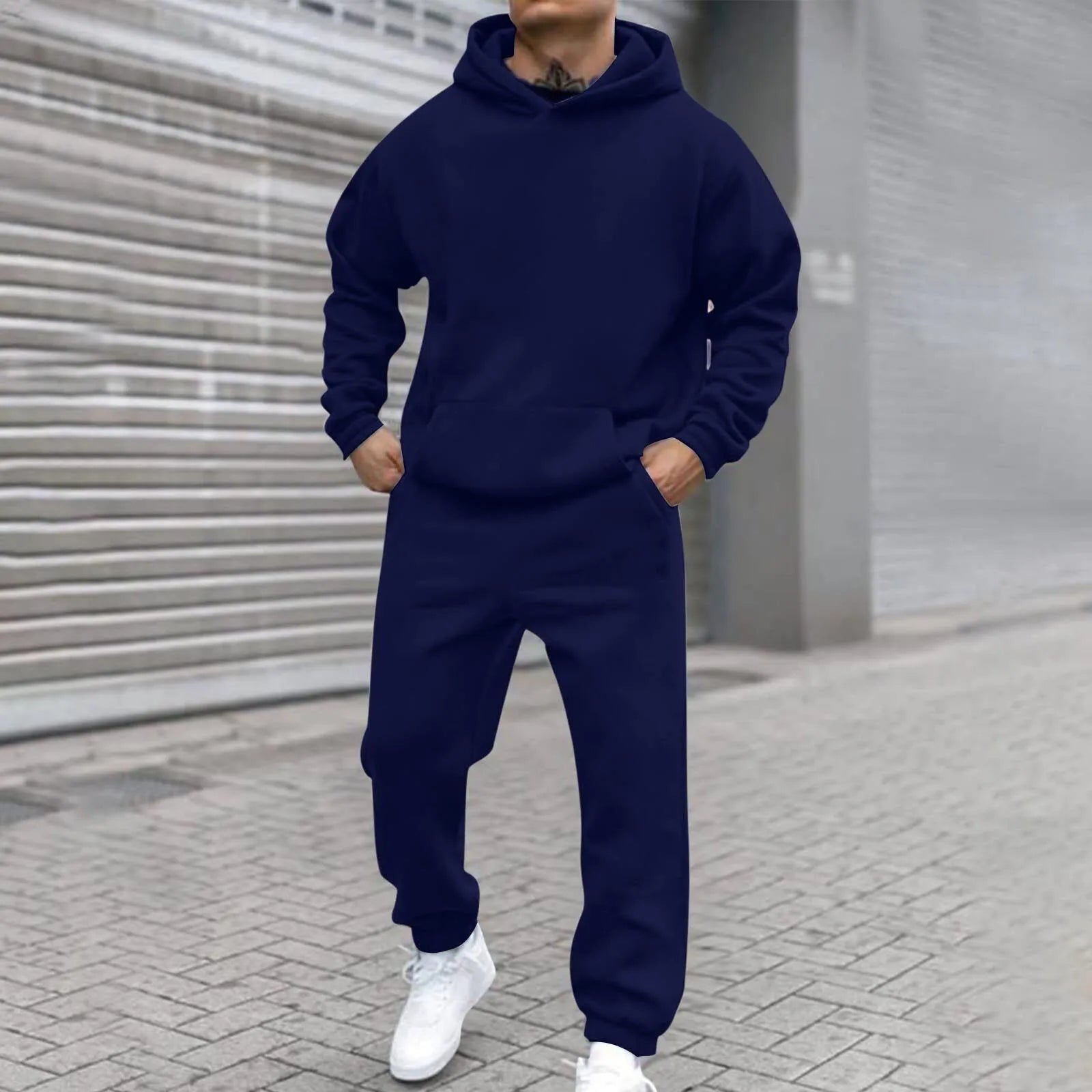 Ensemble sweat-shirt et pantalon à capuche pour hommes, Style urbain coloré, derniers produits d'automne et d'hiver, Collection Street Wear