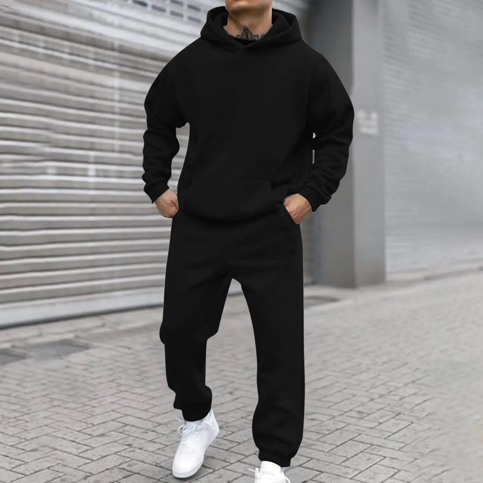 Ensemble sweat-shirt et pantalon à capuche pour hommes, Style urbain coloré, derniers produits d'automne et d'hiver, Collection Street Wear